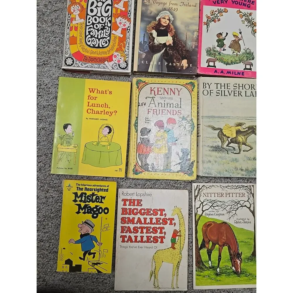 Lot‎ of 16 Vintage Mixed Authors Paperback & Hardcover Children's Story Books